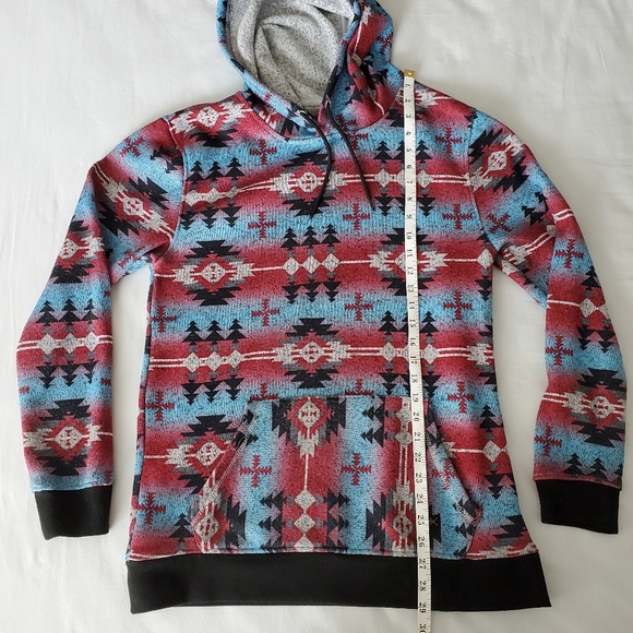Buckle Departwest Hoodie, Medium, Red and Blue - Picture 7 of 9